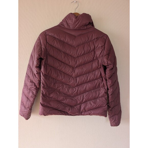 Patagonia Puffer Jacket Women's Small Burgundy Full Zip Insulated Down Coat - Picture 15 of 16